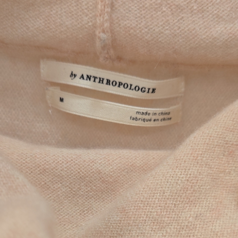 Anthropologie Soft Pink Cowl Neck Sweater - Picture 3 of 10